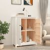 vidaXL Sideboard Weiß 83 x 41,5 x 100 cm Massivholz Kiefer [821508] Bild 3