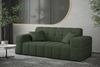 Sofaset Designersofa NANCY 3-2-1 in Stoff Neve Tannengrün Bild 3