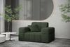 Sofaset Designersofa NANCY 3-2-1 in Stoff Neve Tannengrün Bild 2