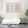 vidaXL Schlafsofa 2-Sitzer mit 2 Kissen Hellgrau Samt 375816 Bild 3