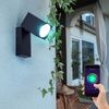 RGB LED Wandleuchte, Alu, App- und Sprachsteuerung, H 10 cm Bild 2