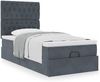 vidaXL Ottoman-Bett mit Matratzen Dunkelgrau 90x190 cm Samt 3313512 Bild 4