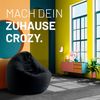 Lumaland 'Drops' Sitzsack, 2 in 1 Funktion, ESP-Füllung, Schwarz, 300 l Bild 3