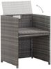 vidaXL 17-tlg. Garten-Essgruppe mit Auflagen Poly Rattan Grau 46430 Bild 2