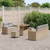 vidaXL Gartensofa-set mit Kissen 8 pcs Beige Poly-Rattan 3361562 Bild 3