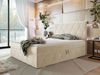 Boxspringbett 'Simoti' beige 140x200 cm Bild 2