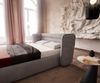 Polsterbettgestell Simea 140x200 cm Mikrofaser Grau Bild 5