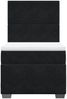 vidaXL Boxspringbett mit Matratze Schwarz 90x190 cm Samt 3290782 Bild 4