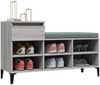 vidaXL Schuhregal Grau Sonoma 102x36x60 cm Holzwerkstoff 821218 Bild 5
