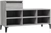 vidaXL Schuhregal Grau Sonoma 102x36x60 cm Holzwerkstoff 821218 Bild 2