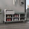 vidaXL Schuhregal Grau Sonoma 102x36x60 cm Holzwerkstoff 821218 Bild 3