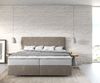 Boxspringbett Dream-Well 180x200 cm Mikrofaser Beige mit TFK Matratze und Visco Topper Bild 2