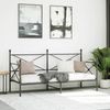 vidaXL Etagenbett ohne Matratze Schwarz 90x200 cm Stahl 4104668 Bild 3