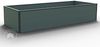 GFP HALFSIZE Aluminium Hochbeet - Platzsparendes & Stabiles Gartenbeet in Anthrazit - 195 x 99 x 39 cm - Ideales halbhohes Modell für Familien-Gartenspaß Bild 2