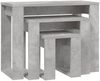 Satztische 3-tlg. Betongrau Holzwerkstoff [808607] Bild 2