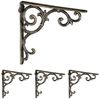 relaxdays Wandregalhalter 4 x Regalwinkel antik bronze Bild 2