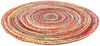 Juteteppich - ML-Indigostripy 160 x 160 cm - mehrfarbig - rund Bild 3