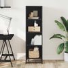 vidaXL Bücherregal Schwarz 40x35x139 cm Holzwerkstoff 849124 Bild 3