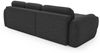 Ecksofa Schlafsofa Sofa CARIA in Stoff Quelle Anthrazit Ottomane Links Bild 3