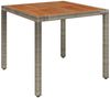 vidaXL 5-tlg. Garten-Essgruppe mit Kissen Grau Poly Rattan 3212913 Bild 5