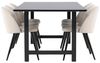 ebuy24 Essgruppe Oslo Essgruppe Esstisch 100x220cm schwarz und 6 Sk, (7-tlg) Bild 3