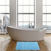 MSV Badteppich Badvorleger Duschvorleger Chenille Hochflor Badematte 40x60 cm – Hellblau Bild 3