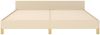 Bettgestell mit Kopfteil Creme 160x200 cm Stoff [347428] Bild 5