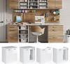 Spülenunterschrank R-Line Weiß Hochglanz 80 cm mit Türen, ohne Arbeitsplatte Vicco Bild 2