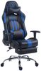 CLP Racing Gaming Bürostuhl Limit V2 Kunstleder höhenverstellbar und drehbar,schwarz/blau mit Fußablage Bild 2