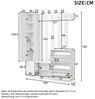 HAUSS SPOLE Garderoben-Set mit Spiegel, Flurschrank, Hängeschrankregal, Schuhschränken Weiß, (Flurschrank, Hängeschrankregal, 1-St, 2 unteren Klapptüren-Schuhschränken + 2 Aufbewahrungsschränke) Bild 4