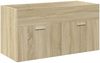 vidaXL Waschbeckenunterschrank mit Einbaubecken Sonoma-Eiche 3324985 Bild 5