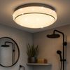 LED Deckenleuchte, Sterneneffekt, CCT, dimmbar, IP44, D 28 cm Bild 2