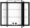 3D-Spiegelschrank 80cm in graphit APIA-03 mit LED-Aufbauleuchte, B/H/T ca. 80/64-69/20 cm Bild 2