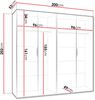 Kleiderschrank Midere 200 (Farbe: Weiß) Bild 5