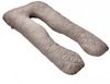 SEI Design Seitenschläferkissen Bodypillow - Körperkissen taupe, Seitenschläferkissen mit Bezug, 1-tlg, Schwangerschaftskissen gesteppt, 2x Reißverschluss Bild 5