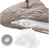 SEI Design Seitenschläferkissen Bodypillow - Körperkissen taupe, Seitenschläferkissen mit Bezug, 1-tlg, Schwangerschaftskissen gesteppt, 2x Reißverschluss Bild 2
