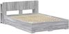 vidaXL Bettgestell mit Stauraum Grau Sonoma 160 x 200 cm Holzwerkstoff 3433782 Bild 2