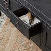 Tikamoon TV-Schrank Thaki Black TV-Schrank aus massiver Kiefer 170 cm Bild 2