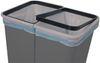 Alpfa DUO BIN Doppel Mülleimer Abfalleimer 2x25L + 2 Ersatzfedern (A) Bild 3