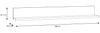 Wandboard >SNOW< in weiß - 180x22,1x24,3cm (BxHxT) Bild 4