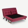 2-Sitzer-Schlafsofa, 'Sando ', 78 x 78 x 133, Kastanienbraun Bild 3