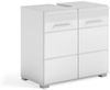 furnling Waschbeckenunterschrank Helsinki 2 Türen, 2 Fächer, Badschrank, Badmöbel, Unterschrank, 60 cm breit Bild 2