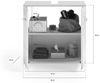 furnling Waschbeckenunterschrank Helsinki 2 Türen, 2 Fächer, Badschrank, Badmöbel, Unterschrank, 60 cm breit Bild 3
