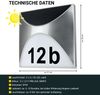 MeLiTec Solar Hausnummer SH04 beleuchtet, Edelstahl Bild 3