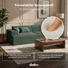 skølm 'Freki' Cloud Sofa 2 Sitzer, Vollschaumcouch mit Federkern und Vakuum-Kompression, kein Aufbau erforderlich, mit 2 Kissen, Cord dunkelgrün Bild 5