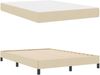vidaXL Boxspringbett mit Matratze Creme 140 x 190 cm Stoff 3398491 Bild 5