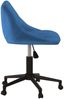 vidaXL Bürostuhl Drehbar Blau Samt [335488] Bild 4