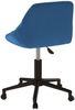 vidaXL Bürostuhl Drehbar Blau Samt [335488] Bild 5