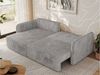 L-förmiges Ecksofa mit Armlehnen, für das Wohnzimmer, Schlaffunktion und Bettkästen, Wellenfeder am Sitz, losen Kissen - MESTO - Grau Cord - linke Seite Bild 4