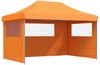 vidaXL Pop-Up Partyzelt, faltbar, Stahl / PE, orange, mit 3 Seitenteilen, 315 x 440 x 292 cm Bild 2